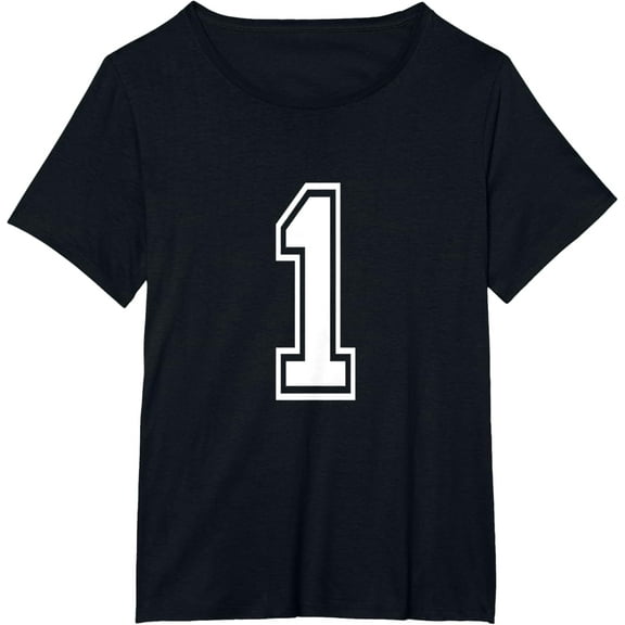t-shirt Number 1 Varsity Sports Team Jersey 1st Birthday 1 Year t-shirt mens t shirt，black，women，funny，misfits，men，journey