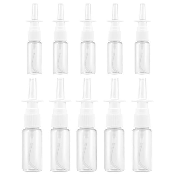 10pcs Transparente Nasal Spray Botellas de pulverización vacía Recipientes recargables