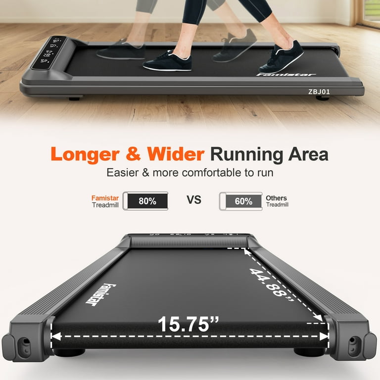 Famistar 2-in-1 Under Desk Treadmill, 45*16 Walking Pad Famistar 2-in-1 Under Desk Treadmill, 45*16 Walking Pad