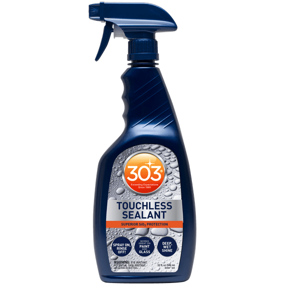 303 Touchless Sealant - SiO2 Water Activated Paint & Glass Protection - Spray On, Rinse Off - Lasts 2x Longer Than Wax - Deep, Wet Shine, 32 fl. oz. (30394CSR) Packaging May Vary