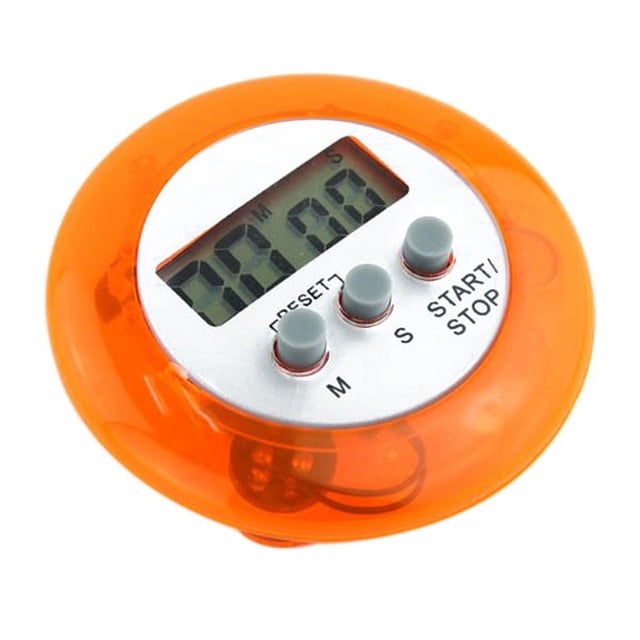 MasteelfCA Portable Digital Kitchen Cooking Timer Count Down Up Timer Loud Alarm with LCD Display Screen (Orange)