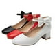 thumbnail image 3 of Trendy Black Chunky Mid-Heel Lady Shoes With Bowknot Stylish Design 1 Pair Suitable For Daily Life, 3 of 5
