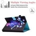 thumbnail image 3 of Allytech Stand Case for Universal 9.6-10.5 inch Tablets, PU Leather Protective Folio Stand Card Slots Wallet Case for Fire HD 10/ Galaxy Tab A 10.1/Tab 4 10.1/Tab S2 9.7/ZenPad, Butterfly & Floral, 3 of 5