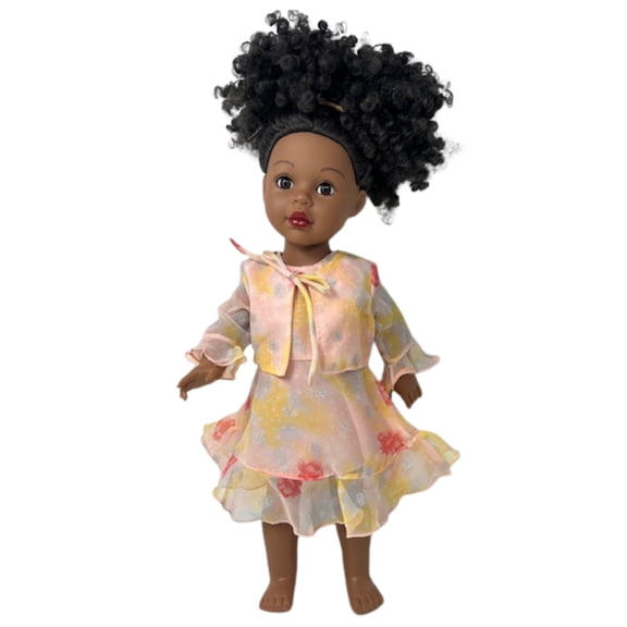 Doll Clothes Superstore Handmade Tangerine Chiffon Dress with Jacket Fits 18 Inch Girl Dolls