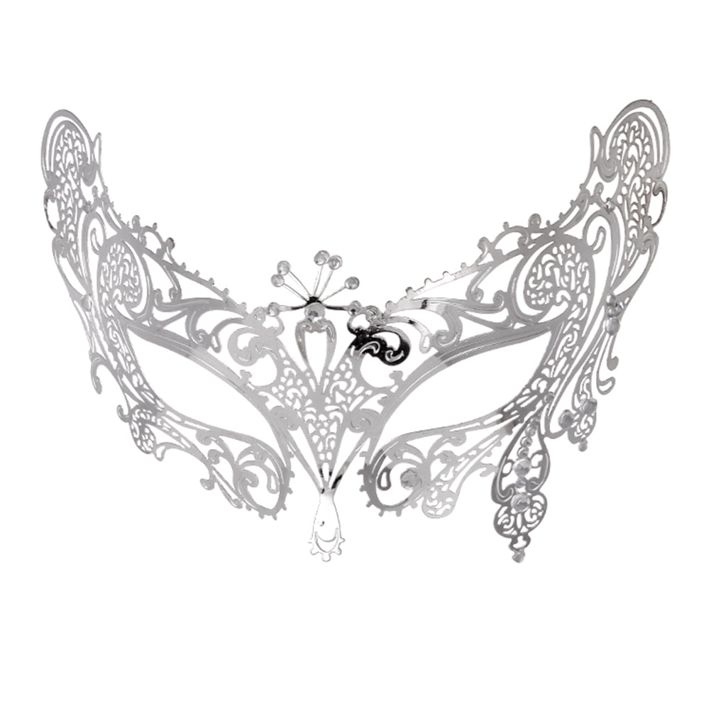 Fashion Venice Half Mask Rhinestone Metal Mask for Masquerade Carnival