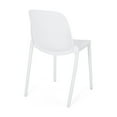 thumbnail image 5 of Noble House Ivy Stacking Plastic Patio Dining Side Chair in Black (Set of 4), 5 of 9
