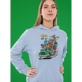thumbnail image 2 of Rat Fink Hot Chile Peppers Hoodie Women -T-Line Designs, Female Large, 2 of 4
