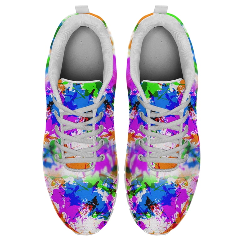 Hetios Men's & Women's Graffiti Print Running Sneakers - Casual Walking Tennis Shoes (Sizes 7-15)