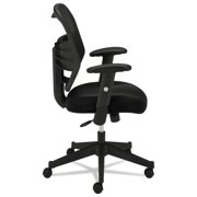 basyx VL531 Series High-Back Work Chair, Mesh Back, Padded Mesh Seat, Black