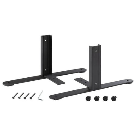 

RPQZ 8 H T-Leg Bracket for Office Partition Panels Black (1 Pair)