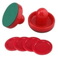 thumbnail image 1 of Rondelles de Hockey sur Air Rouges, Ensemble de Poussoirs pour Table de Jeu de Hockey, 1 of 5