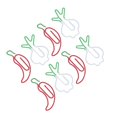thumbnail image 2 of 100Pcs Kids Paper Clips Chili Radish Strong Metal Exquisite Color Widely Used Cute Paper Clips for Office School Home, 2 of 14