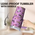 thumbnail image 5 of 20OZ Dog Paw Print Birthday Tumbler with Handle Straw and Lid Travel Coffee Cup Cute Drinkware for Women Friends Great Holiday Gifts Portable and Easy to Clean, 5 of 6