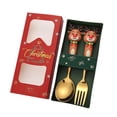 thumbnail image 3 of DOMELAY Christmas Spoons Forks Set Flatware Cutlery Set for Daily Use Christmas Xmas 2G, 3 of 9