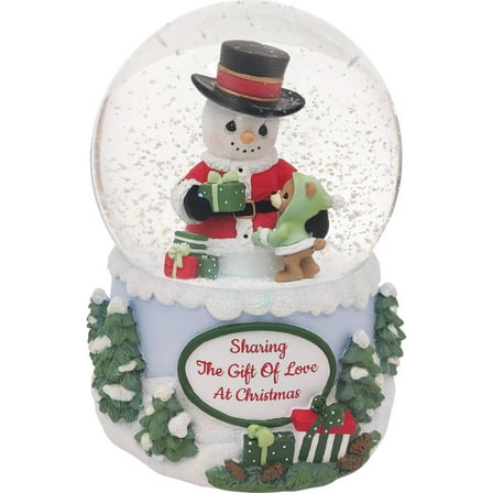 2025 Annual Snowman Musical Snow Globe - Sharing the Gift of Love at Christmas