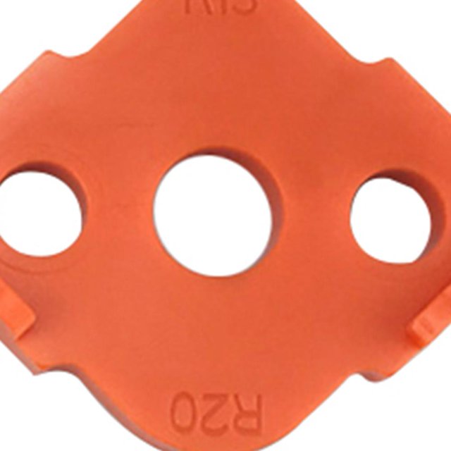 Herramientas de grabado de plantilla de arco para carpintería, localizador de ángulo R para mesas (naranja B) Tmvgtek Para estrenar