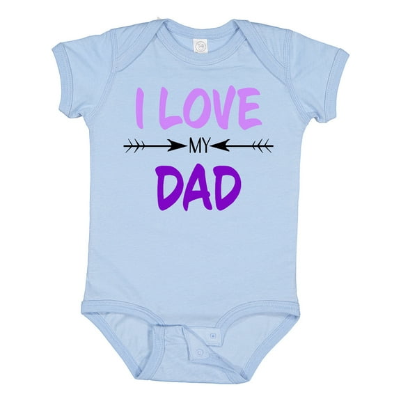 Inktastic I Love My Dad Fathers Day Boys or Girls Baby Bodysuit