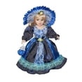 thumbnail image 2 of Injueey Muñeca femenina de porcelana victoriana coleccionable, realista, adecuada para todas las edades, materiales de regalo Decoración del hogar azul, 2 of 6