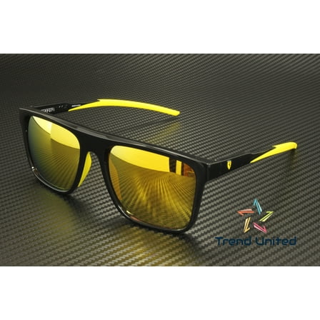 FERRARI SCUDERIA FZ6006 501 5A Black Mirror Gold 58 mm Men's Sunglasses