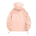 thumbnail image 3 of Kmdttou Women's Windproof Jacket Waterproof Lightweight Windproof Full Zip Women's Packable Fall Raincoat Windbreaker with Hood Pink L, 3 of 6
