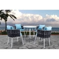 thumbnail image 4 of LeisureMod SC23GR 27.95 in. Spencer Modern Rope Outdoor Patio Dining Chair with Cushions, Gray, 4 of 6
