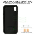 thumbnail image 2 of for iPhone X/XS PU Leather Back + TPU Frame Rugged Case, Classic 360 Rotating Ring Kickstand Card Slots Shoulder Strap Drop Protective Slim Fit Shockproof Phone Case Cover, Green, 2 of 12