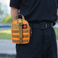 thumbnail image 1 of Juego de supervivencia de emergencia para acampar Botiquín de primeros auxilios Molle EDC Outdoor Gear (naranja), 1 of 6