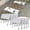 White 63inch, variant on Folding Conference Table with Wheels 2 Pack 63 Inch Flip Top Mobile Training Tables Heavy Duty Spliceable Modular Meeting Room Desk for Office