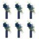 thumbnail image 1 of 6 piezas Corsages de hombro Broche de pecho Corsións Azul Flores blancas Flores artificiales para la fiesta de regreso a casa de Valentín, 1 of 9