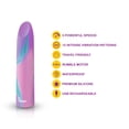 thumbnail image 3 of Viben Fixation Rechargeable Waterproof Silicone Lipstick Bullet Vibrator, Unicorn, 3 of 7
