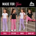 thumbnail image 6 of RBX Girls Leggings - 2 Pack Stretchy Girl Flare Leggings with Pockets Yoga Pants for Girls (7-16), 6 of 7