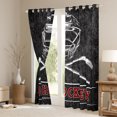 thumbnail image 3 of Manfei Boys Ice Hockey Blackout Curtains,Sport Theme Curtains Pack of 2 (38x45 Each),Red White Gray Window Curtains For Boys,Ultra Soft Bedroom Decorative, 3 of 6