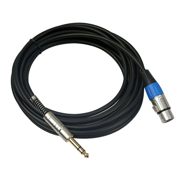 DPTALR Microphone Cable XLR Cable Aux Jack TRS 6.35mm/6.5mm For Stereo Mixer Amplifier