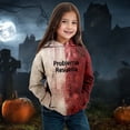 thumbnail image 2 of RMGVDSD Girls Halloween Hoodies Letter Graphic Pullover Hooded Sweatshirts with Pocket Little & Big Kids Halloween Holiday Party Tops Fall Girl Clothes 10-12 Years, 2 of 4