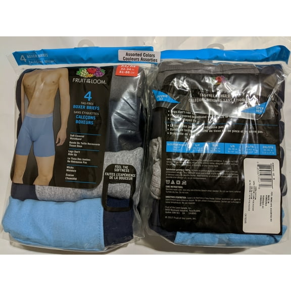 Fruit Of The Loom Men's CoolZone Boxer Briefs Plush Band,Assorted 4 Pack,Medium