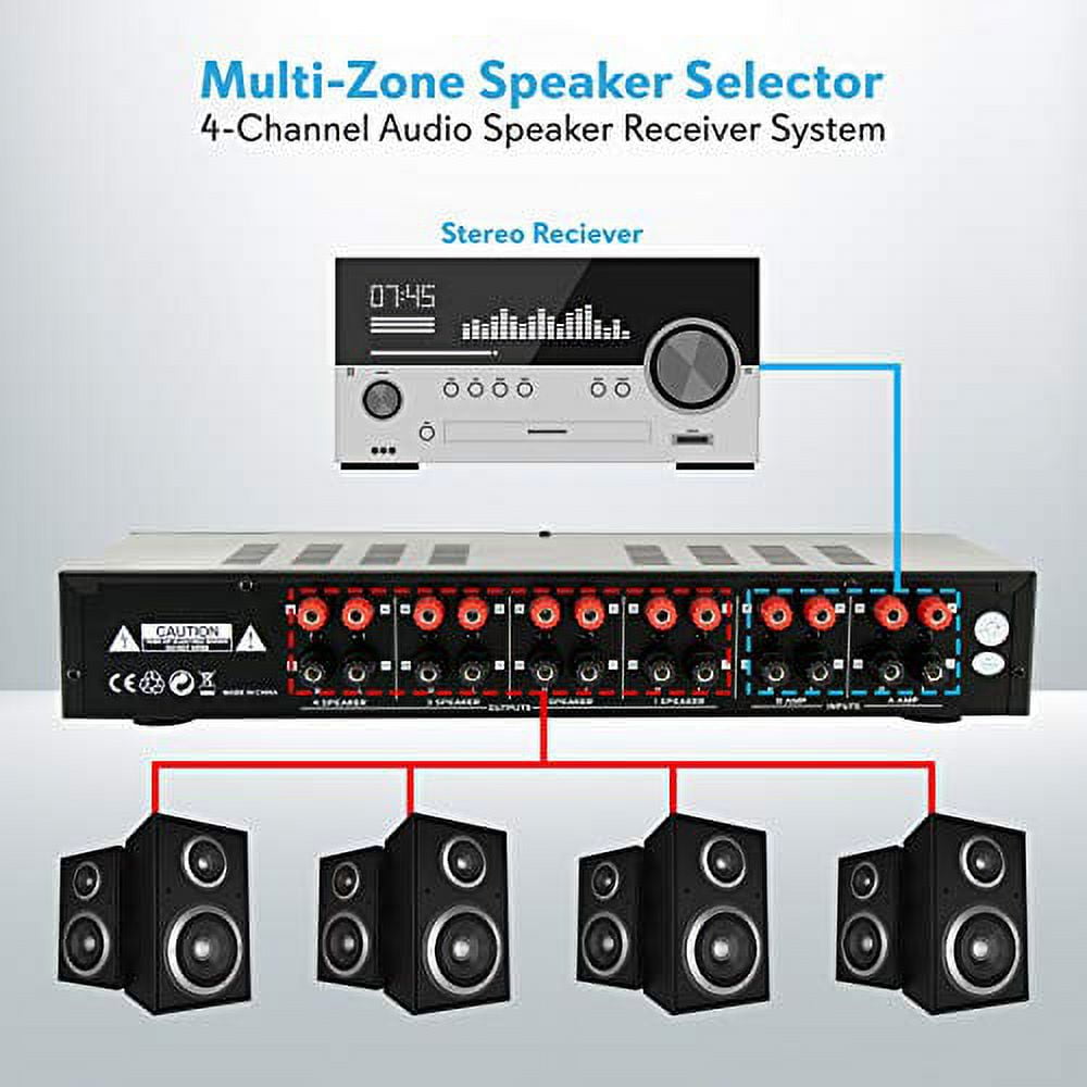 Channel Speaker Selector Switch Multi Zone A B Speaker