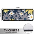 thumbnail image 5 of Kitchen Rugs Sets Of 2,Navy Daisy Flower Pattern Anti Fatigue Kitchen Mat Rugs Non Slip Washable,Decorative Kitchen Floor Mats for Kitchen,Sink,Laundry,17"x47"+17"x47", 5 of 5
