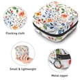 thumbnail image 3 of Sanitary Napkin Storage Bag for Girls Women, Portable First Period Pads Bag Tampons Holder Girls Travel Makeup Bag, Large Capacity Colorful Floral Background, 3 of 6