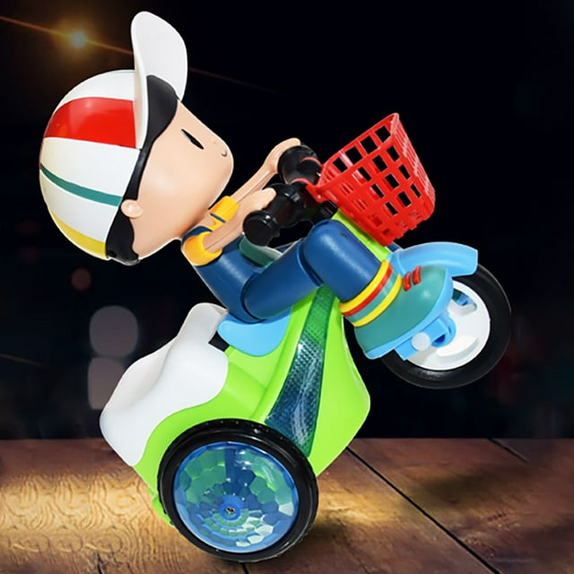 In Situ Rotation Electric Three-wheeled Bicycle Music Light Toy Children Gift