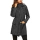 thumbnail image 1 of EeaseMX Chubasquero ligero para mujer, impermeable, ultrafino, para montañismo, exterior, cortavientos, con capucha, para senderismo, ropa impermeable larga y activa (negro, talla L), 1 of 7