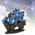 thumbnail image 4 of Flmtop Modèle de Navire en Résine Simulation Aquarium Paysage Décoration Ornement, 4 of 9