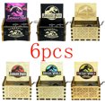 thumbnail image 3 of HOT Wooden Hand Crank Black Jurassic Park Music Box Children's Holiday Gifts Christmas Gifts New Year Gift, 3 of 5