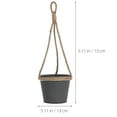 thumbnail image 2 of unbranded Macetero De Pared Color Multi Para Plantas Colgantes Ideal Para Decorar Espacios, 2 of 6