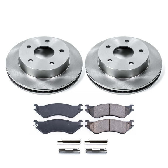 Ultimate Brakes Front Ceramic Brake Pad and Rotor Kit with Hardware WM80614