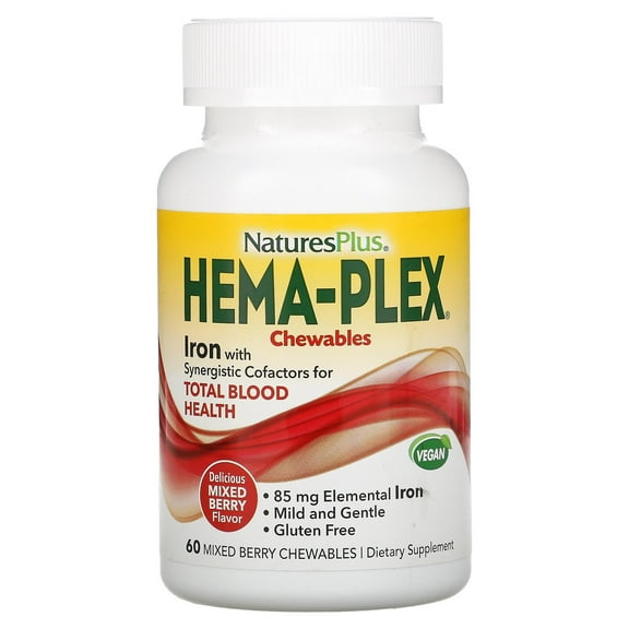 NaturesPlus HEMAPLEX CHEWABLE 60