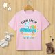 thumbnail image 3 of Camiseta de algodón puro para niños, camiseta con estampado de huevo de conejito de Pascua feliz, camiseta de manga corta con cuello redondo, ropa para niños, camiseta para bebés, ropa para niñas, 3 of 5