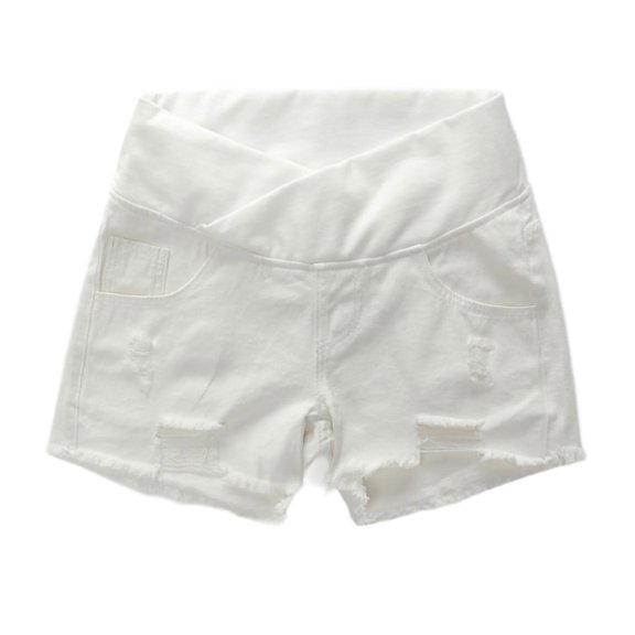 CUSTG Women Casual Pants Maternity Shorts Summer Lightweight Low Ride Denim Shorts For Moms Breathable Stretchable Pregnancy With Comfortable Fit Leisure Style Linen Pants Women