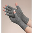 thumbnail image 2 of Brownmed IMAK Arthritis Pain Relief Compression Gloves - Small - Gray/Sapphire, 2 of 2