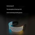 thumbnail image 3 of Gafas LED futuristas con brillo ajustable, estilo cyberpunk, multimodos para fiestas., 3 of 5