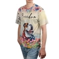 thumbnail image 4 of Freedom Bulldog on Independence Day 4th of July All Over Print 3D Shirt Unisex Merch Dog Lover Gifts Idea - 01005, 4 of 6
